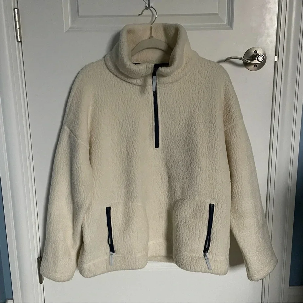 J. Crew Polartec Fleece Half-zip Pullover Jacket nbnn